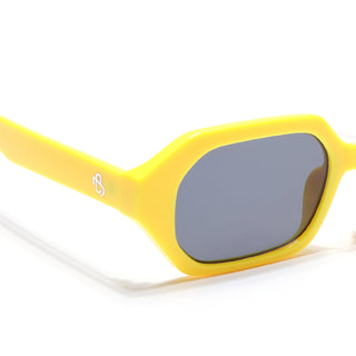 Eyejack Yellow Square Sunglasses for Men & Women (5088CL1257)