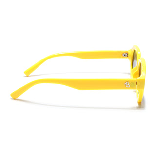 Eyejack Yellow Square Sunglasses for Men & Women (5088CL1257)