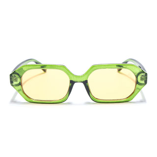 Eyejack Green Square Sunglasses for Men & Women (5088CL1258)