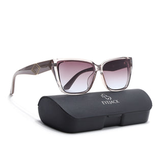 Eyejack Grey Cateye Sunglasses for Women (5447CL1197)