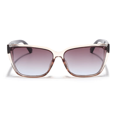 Eyejack Brown Cateye Sunglasses for Women (5447CL1201)