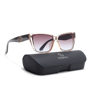 Eyejack Brown Cateye Sunglasses for Women (5447CL1201)