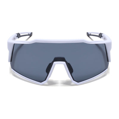 Eyejack White Wrap Around Sunglasses for Men & Women (5542CL1293)