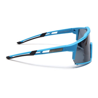 Eyejack Blue Wrap Around Sunglasses for Men & Women (5542CL1294)