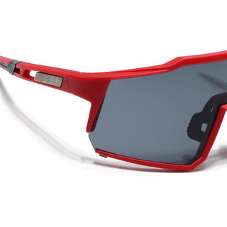 Eyejack Red Wrap Around Sunglasses for Men & Women (5542CL1295)