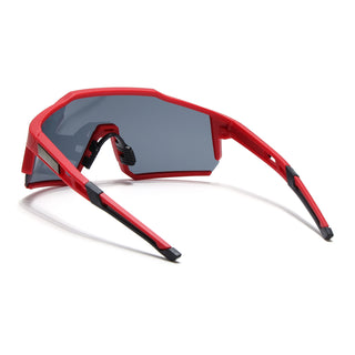 Eyejack Red Wrap Around Sunglasses for Men & Women (5542CL1295)