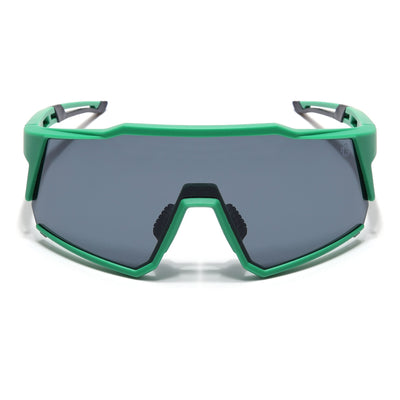 Eyejack Green Wrap Around Sunglasses for Men & Women (5542CL1296)