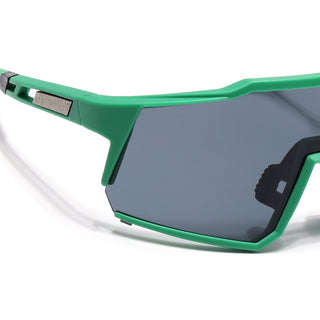 Eyejack Green Wrap Around Sunglasses for Men & Women (5542CL1296)