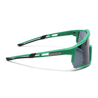 Eyejack Green Wrap Around Sunglasses for Men & Women (5542CL1296)