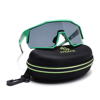 Eyejack Green Wrap Around Sunglasses for Men & Women (5542CL1296)