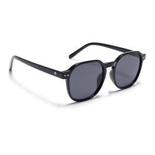 Eyejack Black Round Sunglasses for Men & Women (5587CL1192)