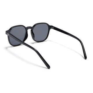 Eyejack Black Round Sunglasses for Men & Women (5587CL1192)