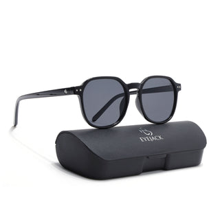 Eyejack Black Round Sunglasses for Men & Women (5587CL1192)