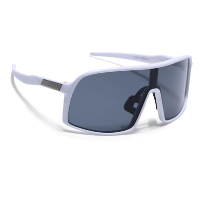 Eyejack White Wrap Around Sunglasses for Men & Women (5606CL1298)