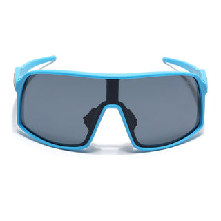 Eyejack Blue Wrap Around Sunglasses for Men & Women (5606CL1299)