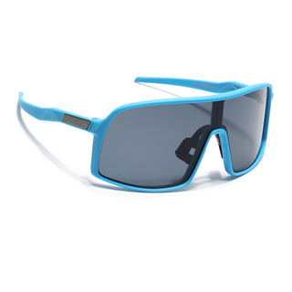 Eyejack Blue Wrap Around Sunglasses for Men & Women (5606CL1299)