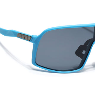 Eyejack Blue Wrap Around Sunglasses for Men & Women (5606CL1299)