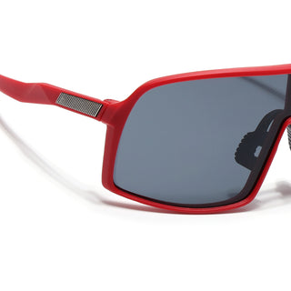 Eyejack Red Wrap Around Sunglasses for Men & Women (5606CL1300)