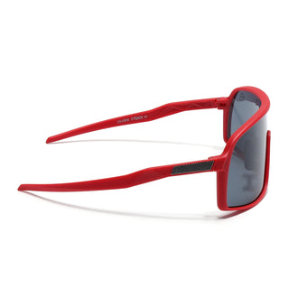 Eyejack Red Wrap Around Sunglasses for Men & Women (5606CL1300)