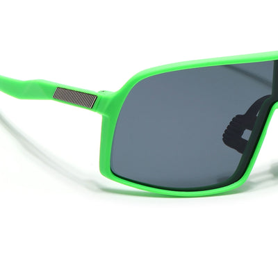 Eyejack Green Wrap Around Sunglasses for Men & Women (5606CL1301)
