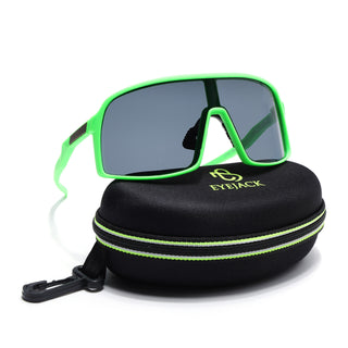 Eyejack Green Wrap Around Sunglasses for Men & Women (5606CL1301)