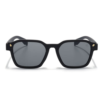 Eyejack Black Square Sunglasses for Men & Women (5668CL1044)