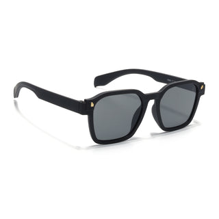 Eyejack Black Square Sunglasses for Men & Women (5668CL1044)