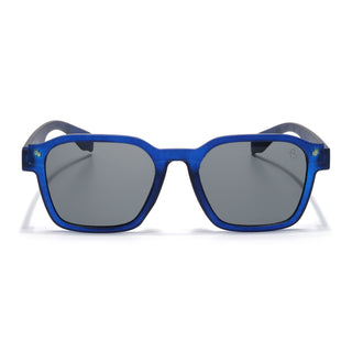 Eyejack Blue Square Sunglasses for Men & Women (5668CL1045)