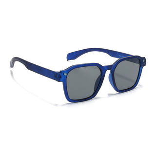 Eyejack Blue Square Sunglasses for Men & Women (5668CL1045)