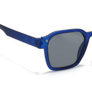 Eyejack Blue Square Sunglasses for Men & Women (5668CL1045)