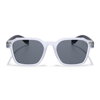 Eyejack Grey Square Sunglasses for Men & Women (5668CL1046)