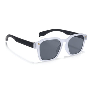 Eyejack Grey Square Sunglasses for Men & Women (5668CL1046)