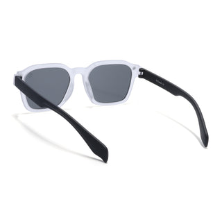 Eyejack Grey Square Sunglasses for Men & Women (5668CL1046)