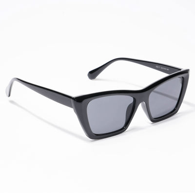 Eyejack Cateye Sunglasses for Women (Black Lens | Black Frame - 58017CL542-C1)