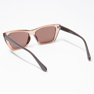 Eyejack Cateye Sunglasses for Women (Brown Lens | Light Brown Frame - 58017CL544-C3)