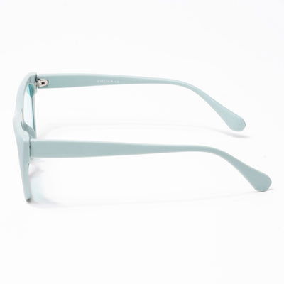 Eyejack Cateye Sunglasses for Women (Green Lens | Matt Green Frame - 58017CL545-C4)