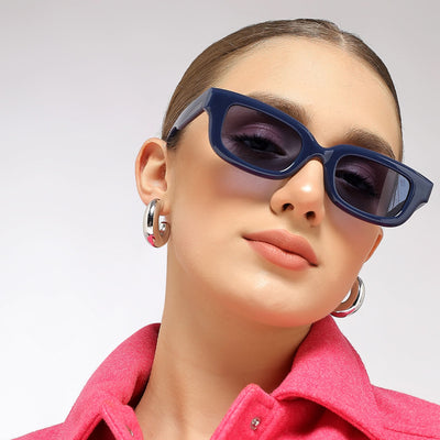 Eyejack Blue wayfarer Sunglasses for Men & Women (58027CL894)