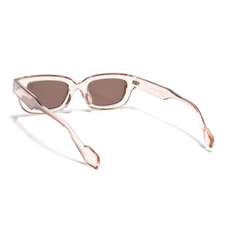 Eyejack Brown & Transparent wayfarer Sunglasses for Men & Women (58027CL895)