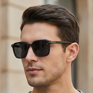 Eyejack Black Square Sunglasses for Men & Women (97109CL1062)