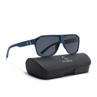 Eyejack Blue Oversize Polarized Sunglasses for Men & Women (6023PCL1246)