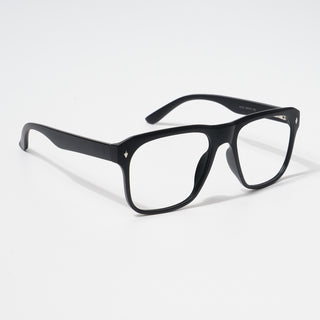 EyeJack Bell Bottom Matt Black Square Eyeglasses for Men & Women (62201CL359-C1)