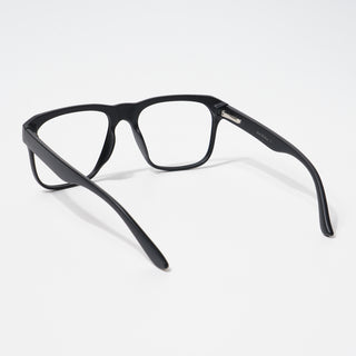 EyeJack Bell Bottom Matt Black Square Eyeglasses for Men & Women (62201CL359-C1)