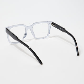 EyeJack Bell Bottom Transparent Square Eyeglasses for Men & Women (62203CL379-C3)