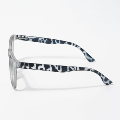 EyeJack Bell Bottom Matt Grey Square Eyeglasses for Men & Women (62204CL389-C4)