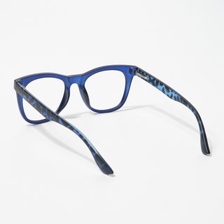 EyeJack Bell Bottom Matt Blue Square Eyeglasses for Men & Women (62204CL392-C7)