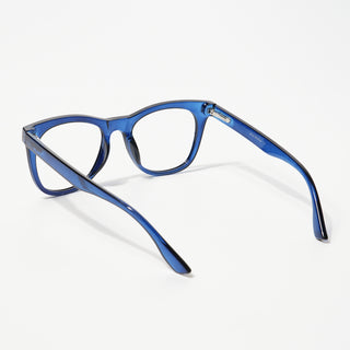 EyeJack Bell Bottom Shine Blue Square Eyeglasses for Men & Women (62204CL393-C8)