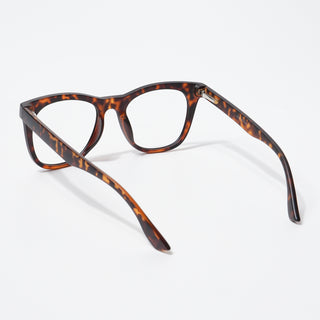 EyeJack Bell Bottom Demi Brown Square Eyeglasses for Men & Women (62204CL394-C9)