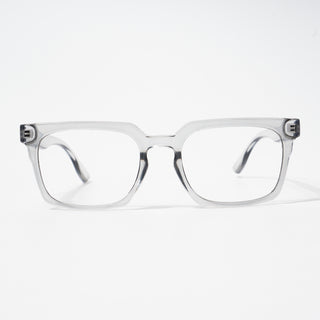 EyeJack Bell Bottom Shine Grey Rectangle Eyeglasses for Men & Women (62207CL417-C5)