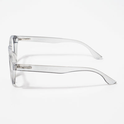 EyeJack Bell Bottom Shine Grey Round Eyeglasses for Men & Women (62210CL444-C5)