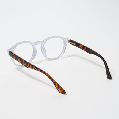 EyeJack Bell Bottom Matt Transparent Round Eyeglasses for Men & Women (62210CL445-C6)